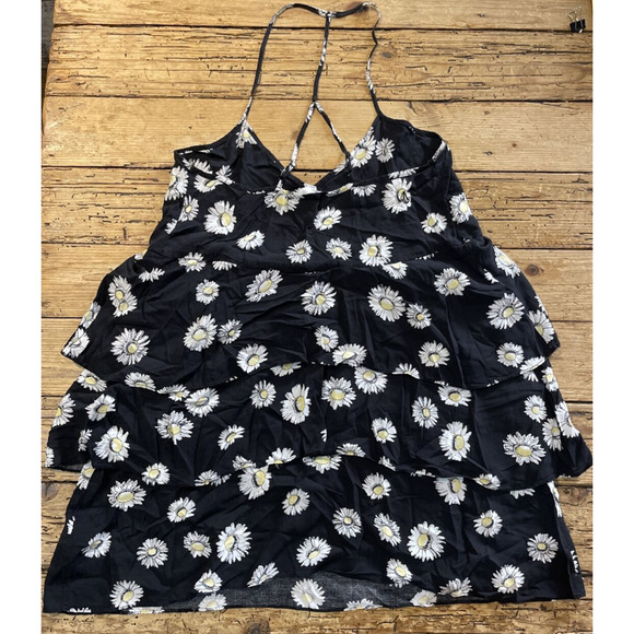 Volcom Stampede Dress NWT Sz XS Women Junior Floral Strappy Ruffle Summer - Picture 4 of 6